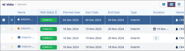 Customize Site Visit Screen